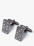 Simon Carter Domino Cufflinks, Gunmetal