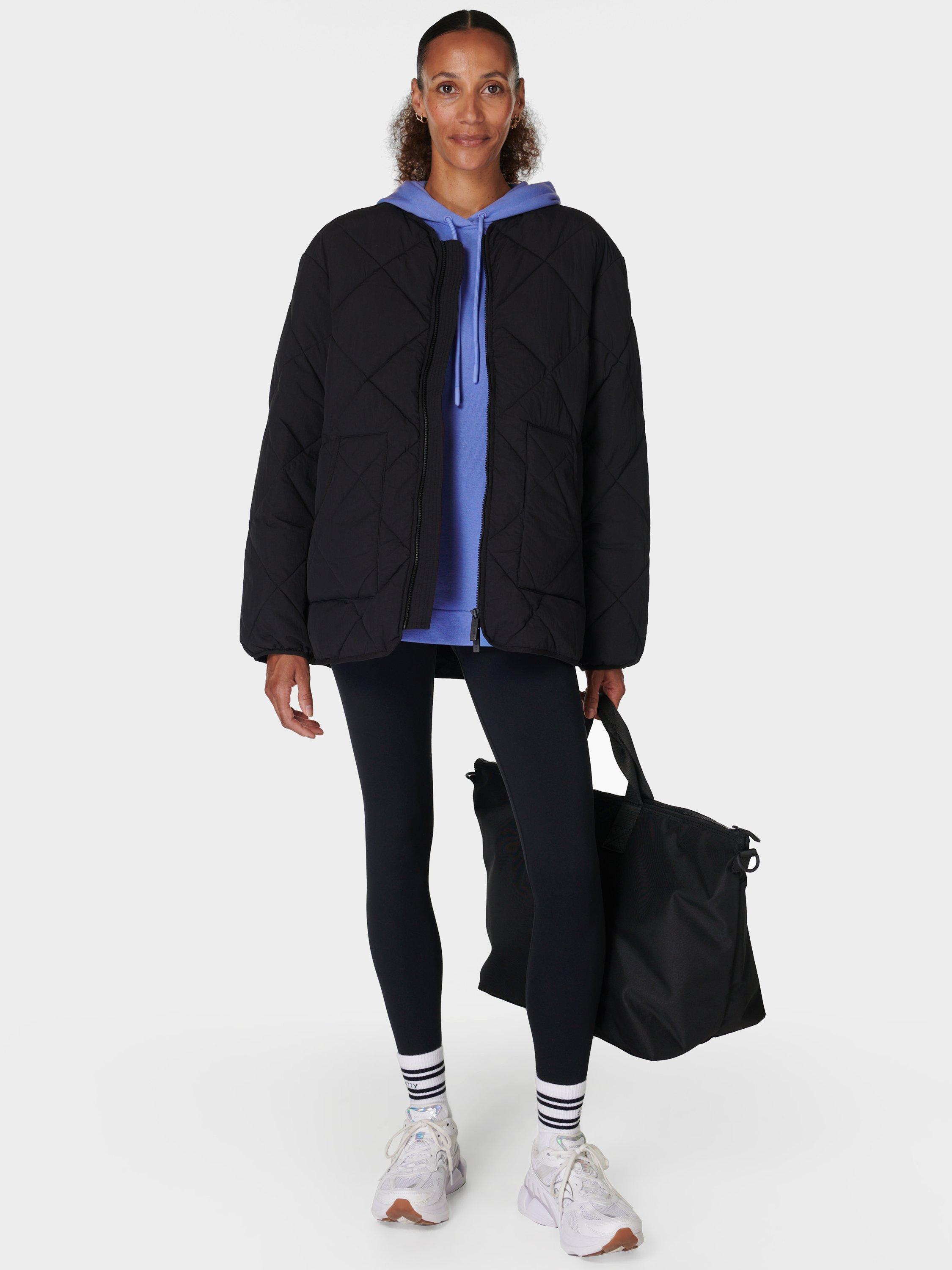 Product image 3 of 7, which shows Sweaty Betty On The Move Quilted Jacket, Black, S
