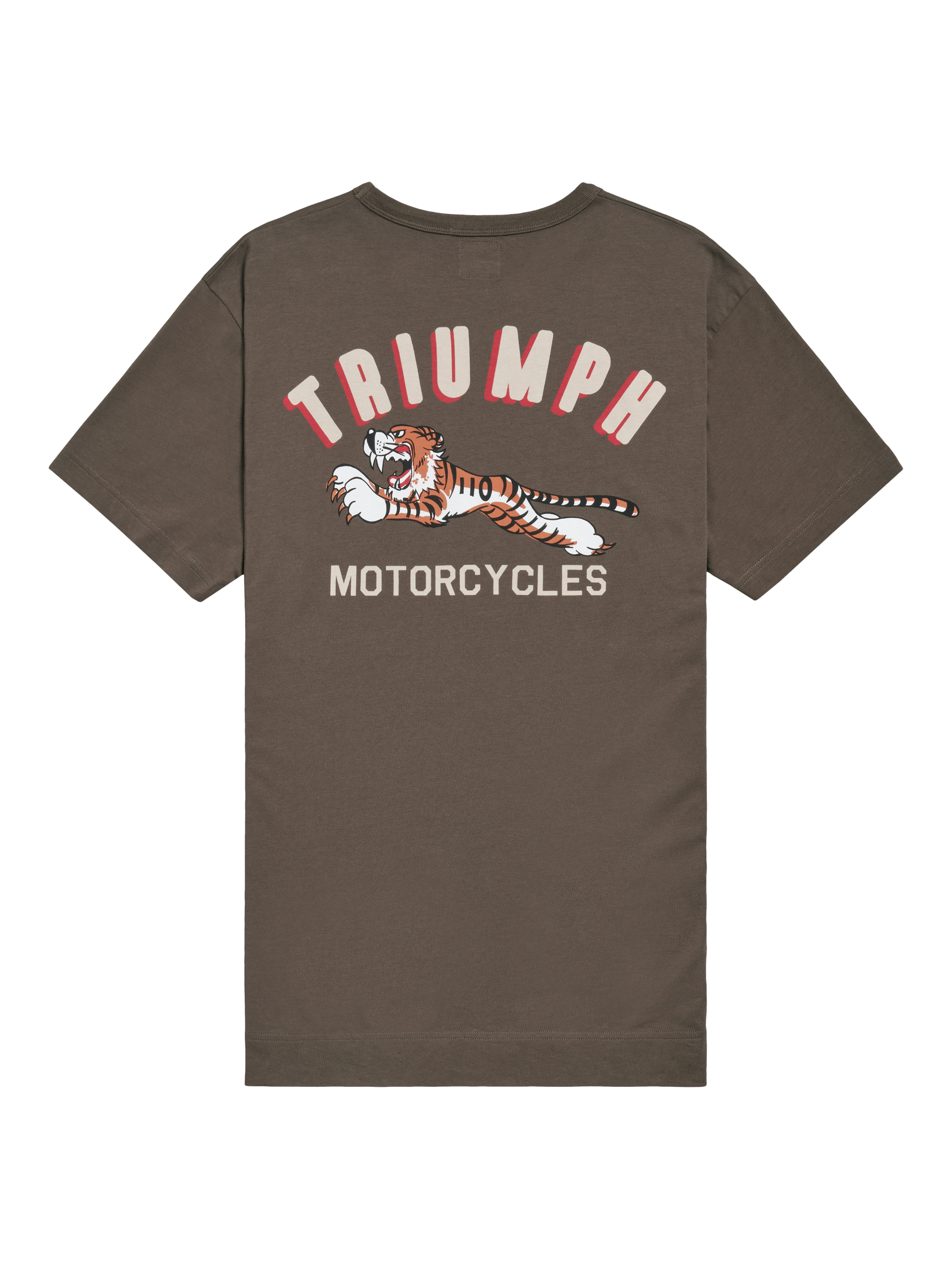 Product image 1 of 2, which shows Triumph Motorcycles Super Sport Cotton T-Shirt, Mushroom, S