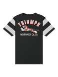 Triumph Motorcycles Speedway Cotton T-Shirt, Black/Bone