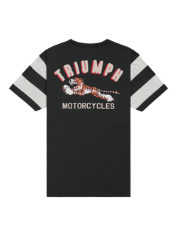 Triumph Motorcycles Speedway Cotton T-Shirt, Black/Bone - view 2, Black/Bone