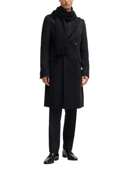 BOSS Wool Scarf - view 2, Black