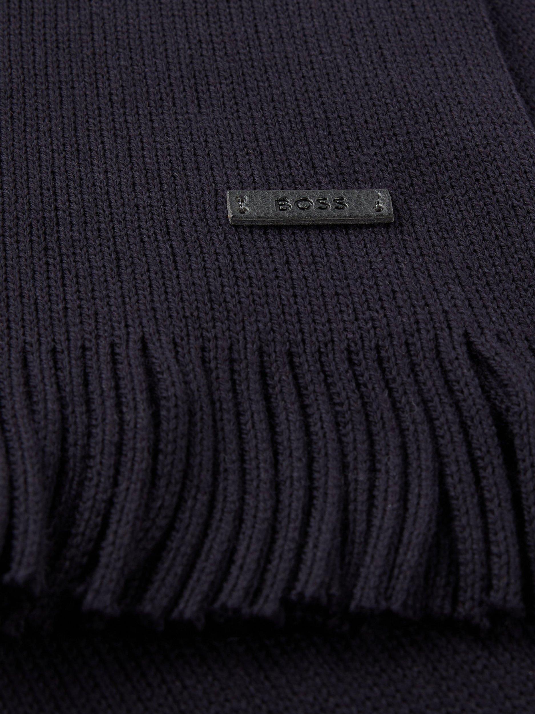 Product image 3 of 4, which shows BOSS Wool Scarf, Dark Blue, One Size