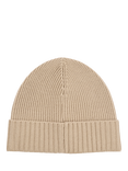 BOSS Rib Knit Beanie, Light Beige