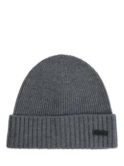 BOSS Wool Beanie, Medium Grey, Medium Grey