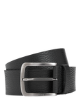 BOSS Rich Grain Italian Leather Belt, Black