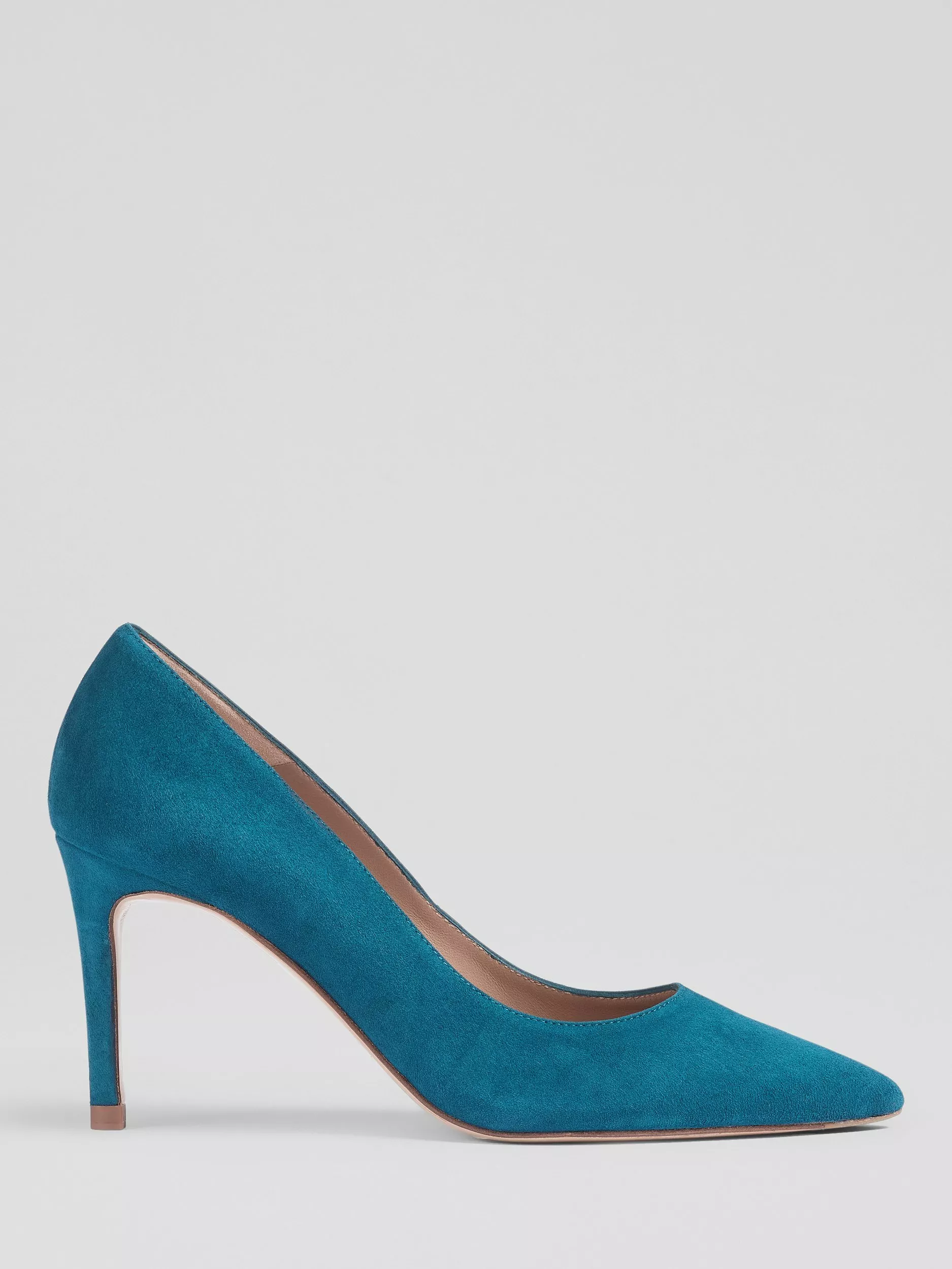 L.K.Bennett Floret Pointed Toe Suede Court Shoes