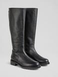 L.K.Bennett Coco Leather Knee High Boots, Black