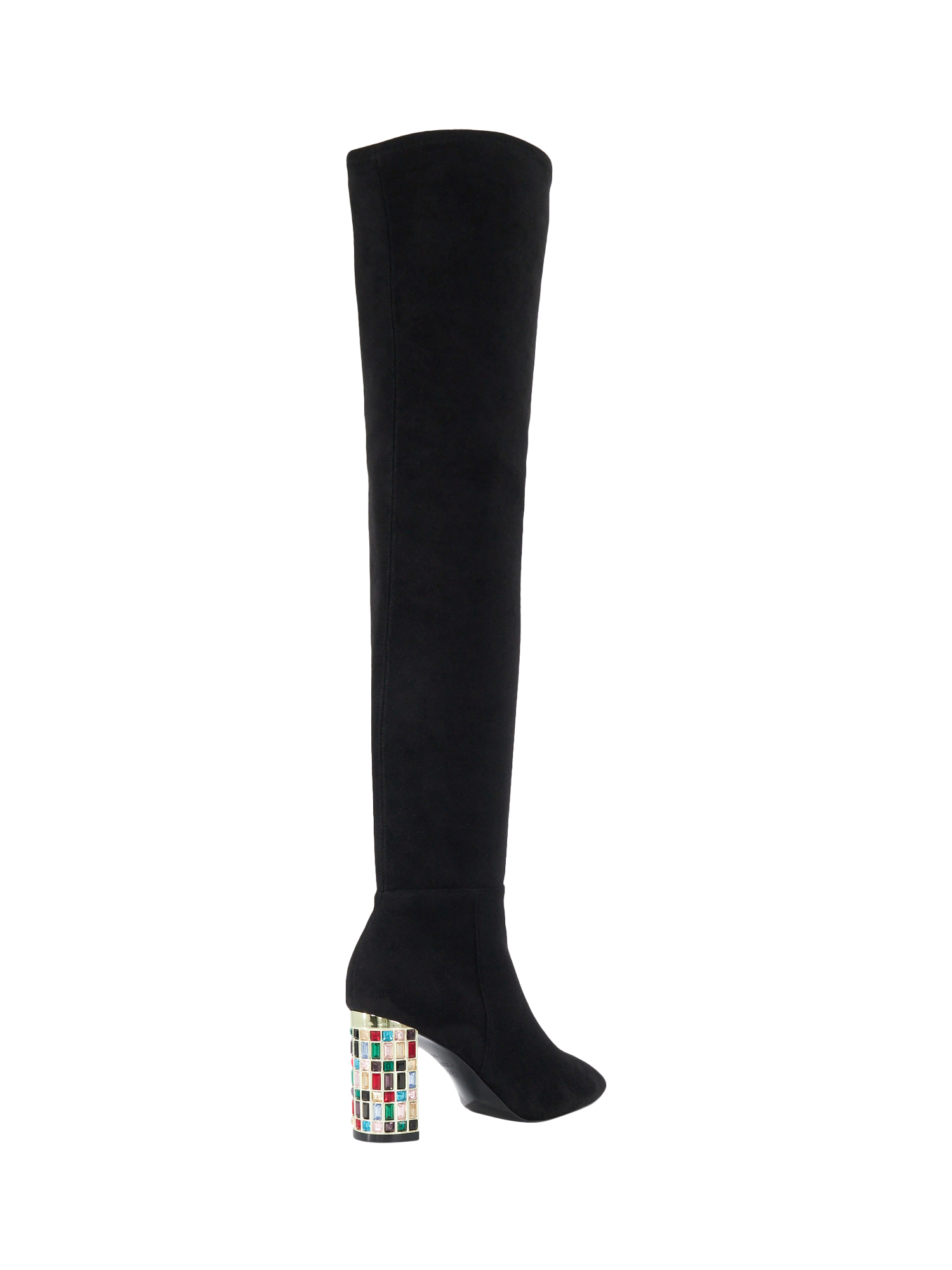 Dune black over the knee boots best sale