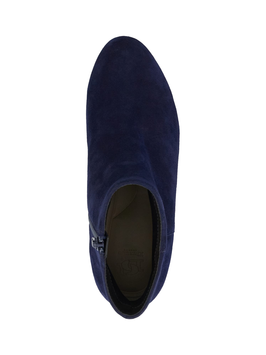 Product image 2 of 6, which shows Dune London Pippie Wide Fit Suede Ankle Boots, Dark Blue, EU36