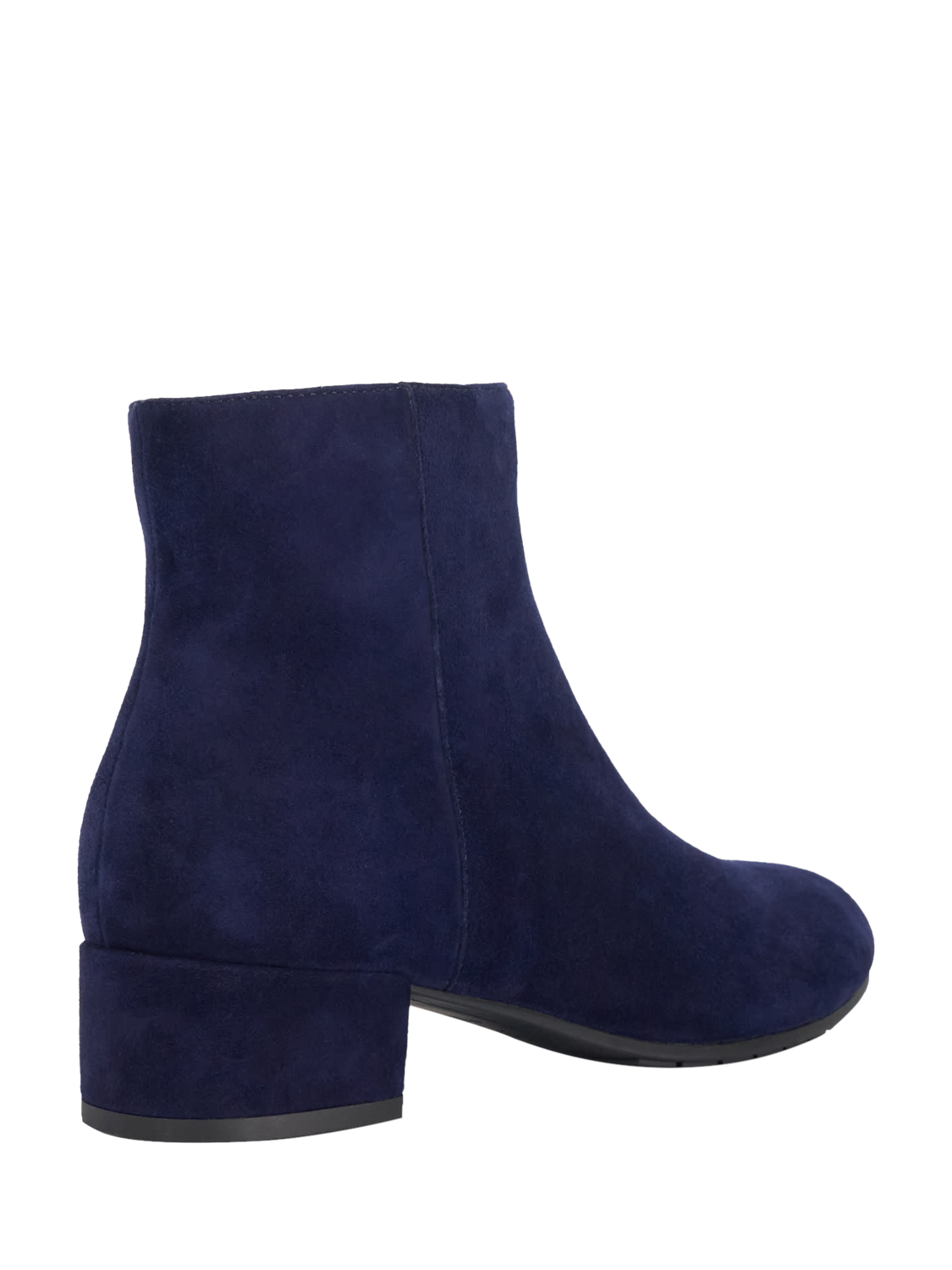 Product image 4 of 6, which shows Dune London Pippie Wide Fit Suede Ankle Boots, Dark Blue, EU36