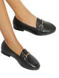 Dune Glair Wide Fit Leather Loafers