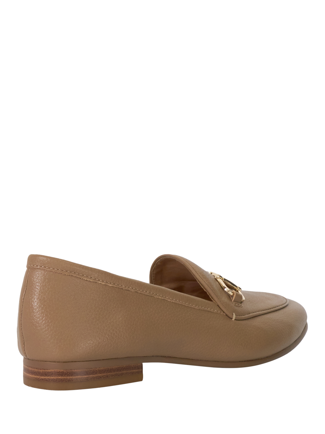 Product image 4 of 6, which shows Dune London Glair Wide Fit Leather Loafers, Caramel, EU36