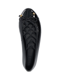 Dune London Hallo Wide Fit Ballerina Pumps, Black