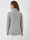 Crew Clothing Roll Neck Wool Cashmere Jumper, Grey