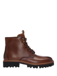 BOSS Leather Lace-Up Boots, Medium Brown