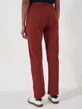 Crew Clothing Brompton Straight Trousers, Bright Red