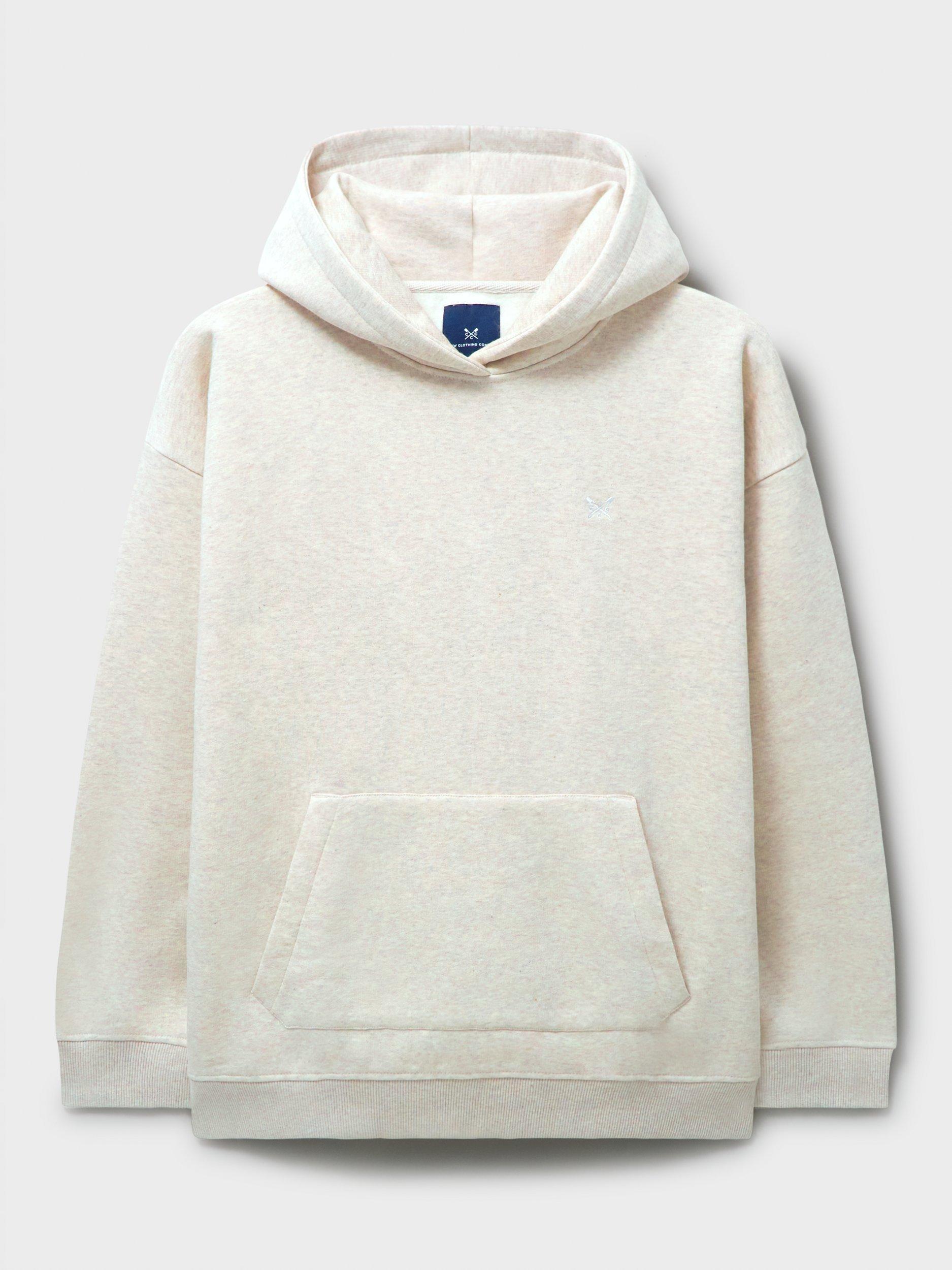 Product image 5 of 5, which shows Crew Clothing Sherpa Lined Hoodie, Oatmeal, 8