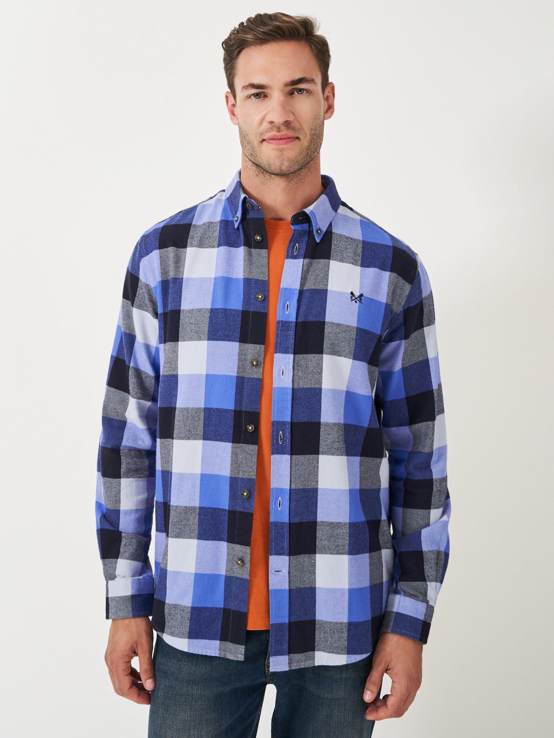 Crew Clothing Cotton Regular Fit Brushed Cotton Flannel Shirt