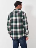 Crew Clothing Cotton Regular Fit Brushed Cotton Flannel Shirt, Green/Multi