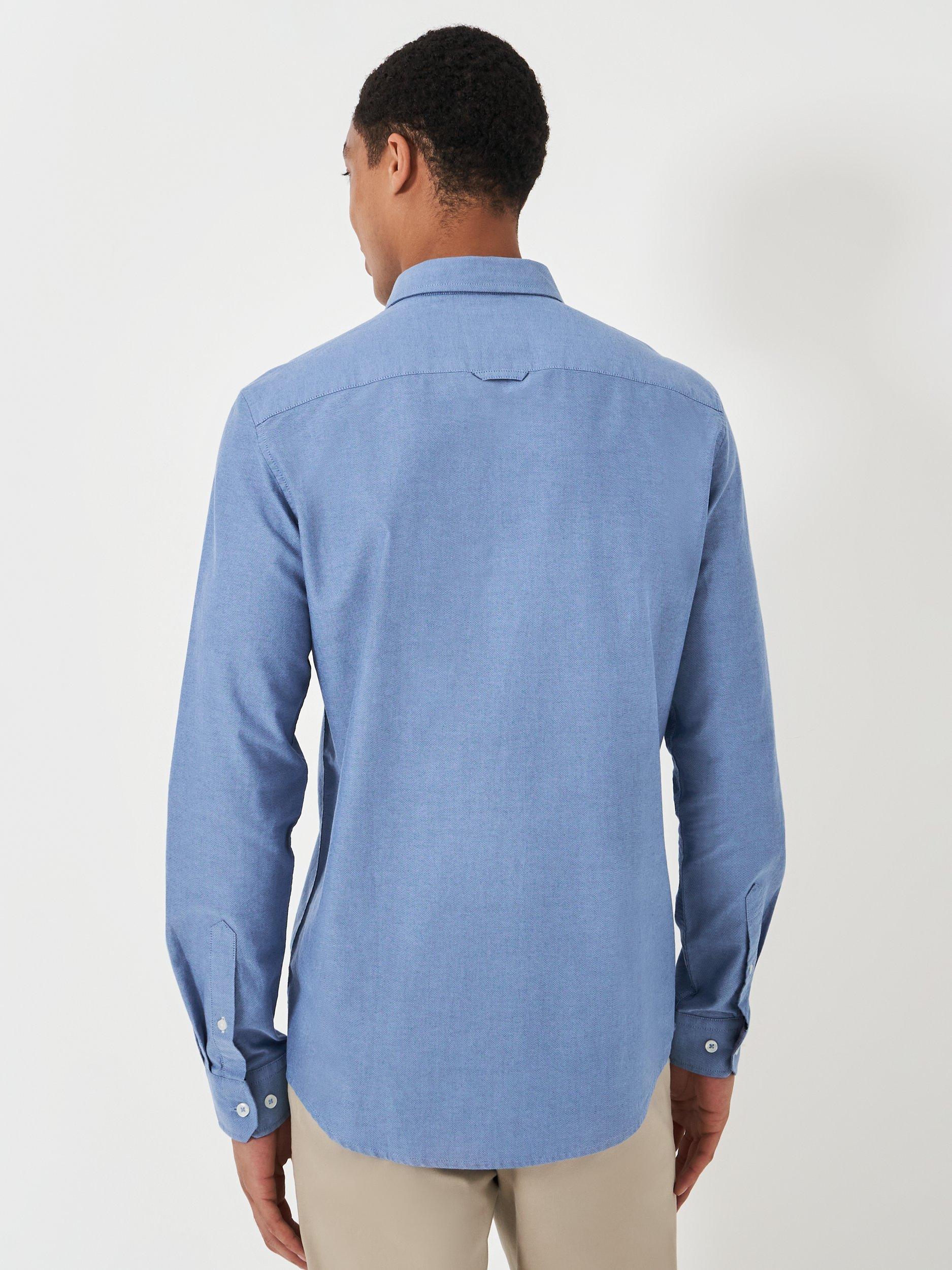 Product image 2 of 5, which shows Crew Clothing Slim Fit Shirt, Dark Blue, L