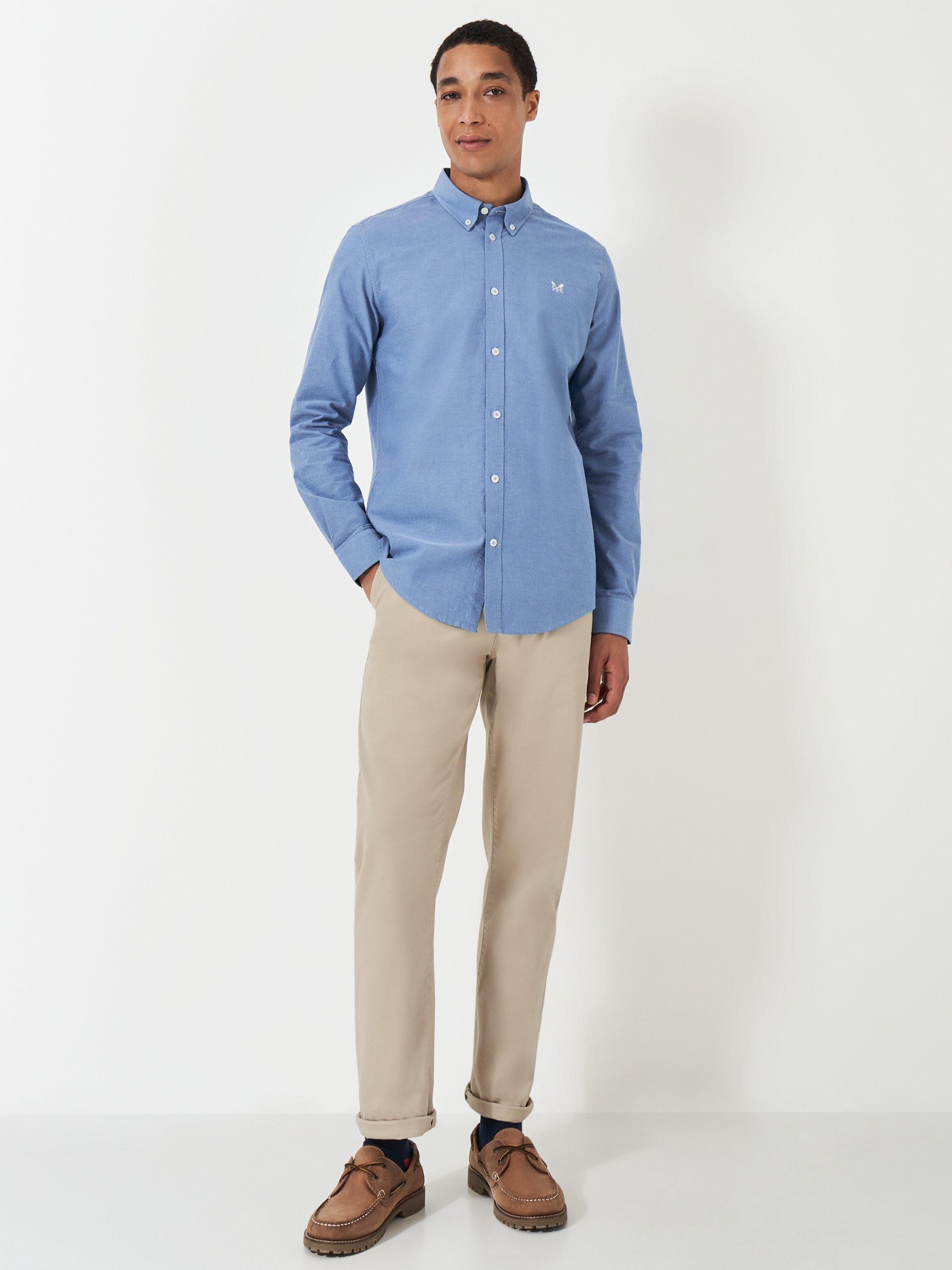 Product image 3 of 5, which shows Crew Clothing Slim Fit Shirt, Dark Blue, L