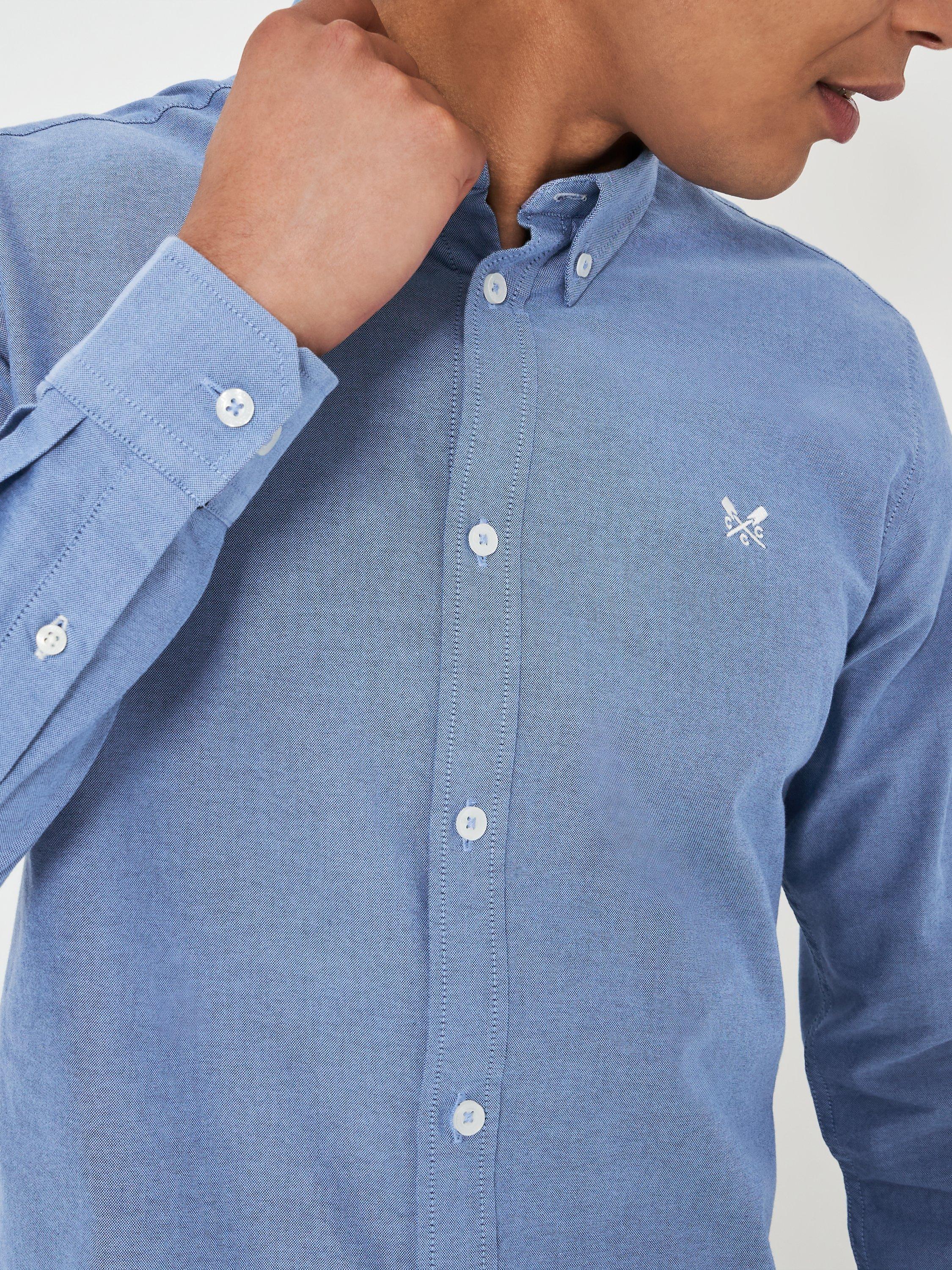Product image 5 of 5, which shows Crew Clothing Slim Fit Shirt, Dark Blue, L
