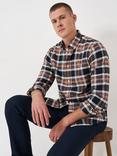 Crew Clothing Check Cotton Oxford Shirt, Red/Multi