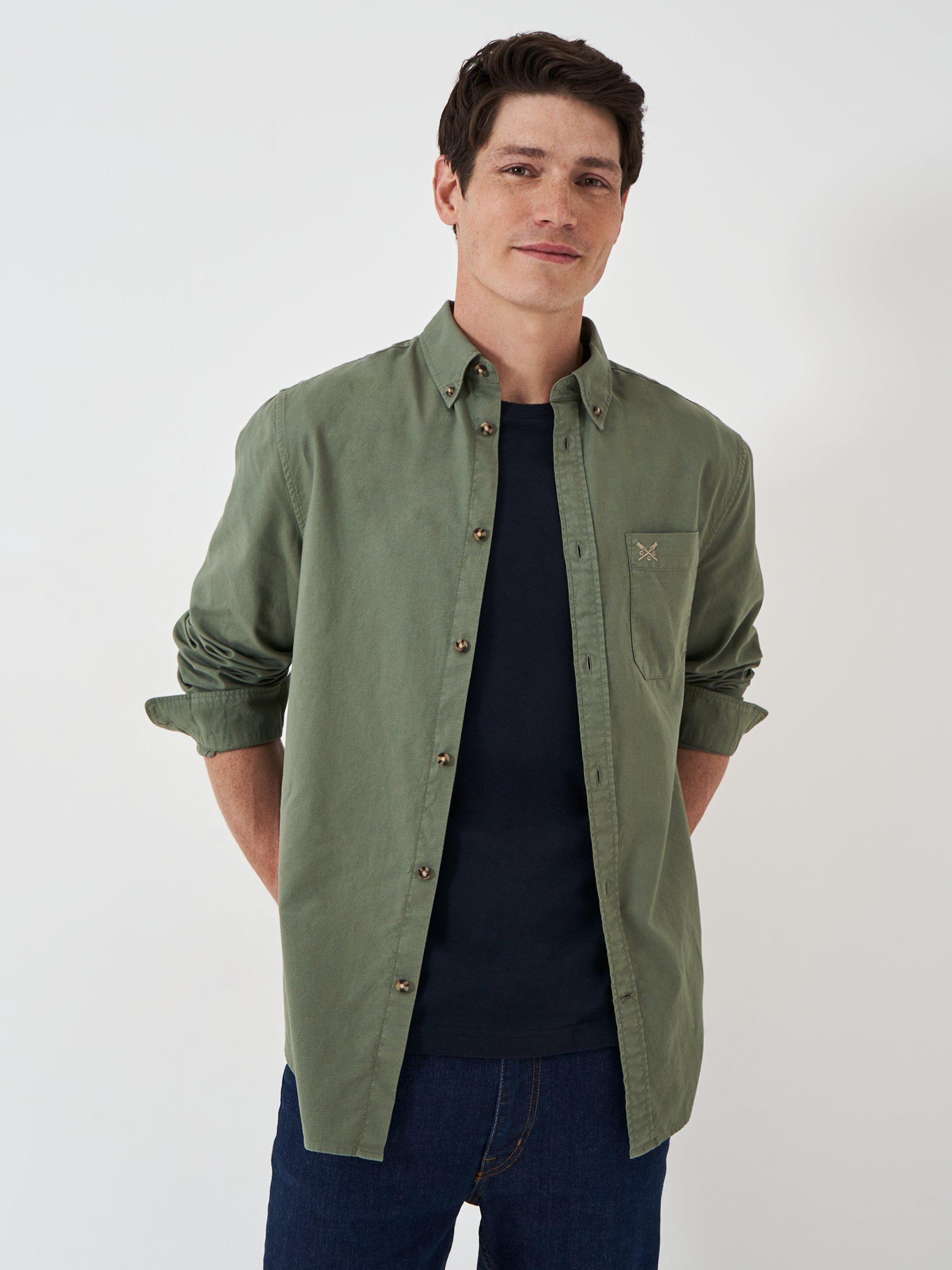 Crew Clothing Classic Fit Cotton Oxford Shirt, Light Green