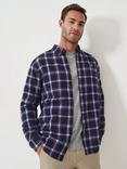 Crew Clothing House Brushed Cotton Flannel Shirt, Blue/Multi