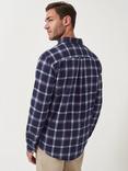 Crew Clothing House Brushed Cotton Flannel Shirt, Blue/Multi