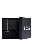 BOSS Cotton Blend Socks, Pack of 4, Black