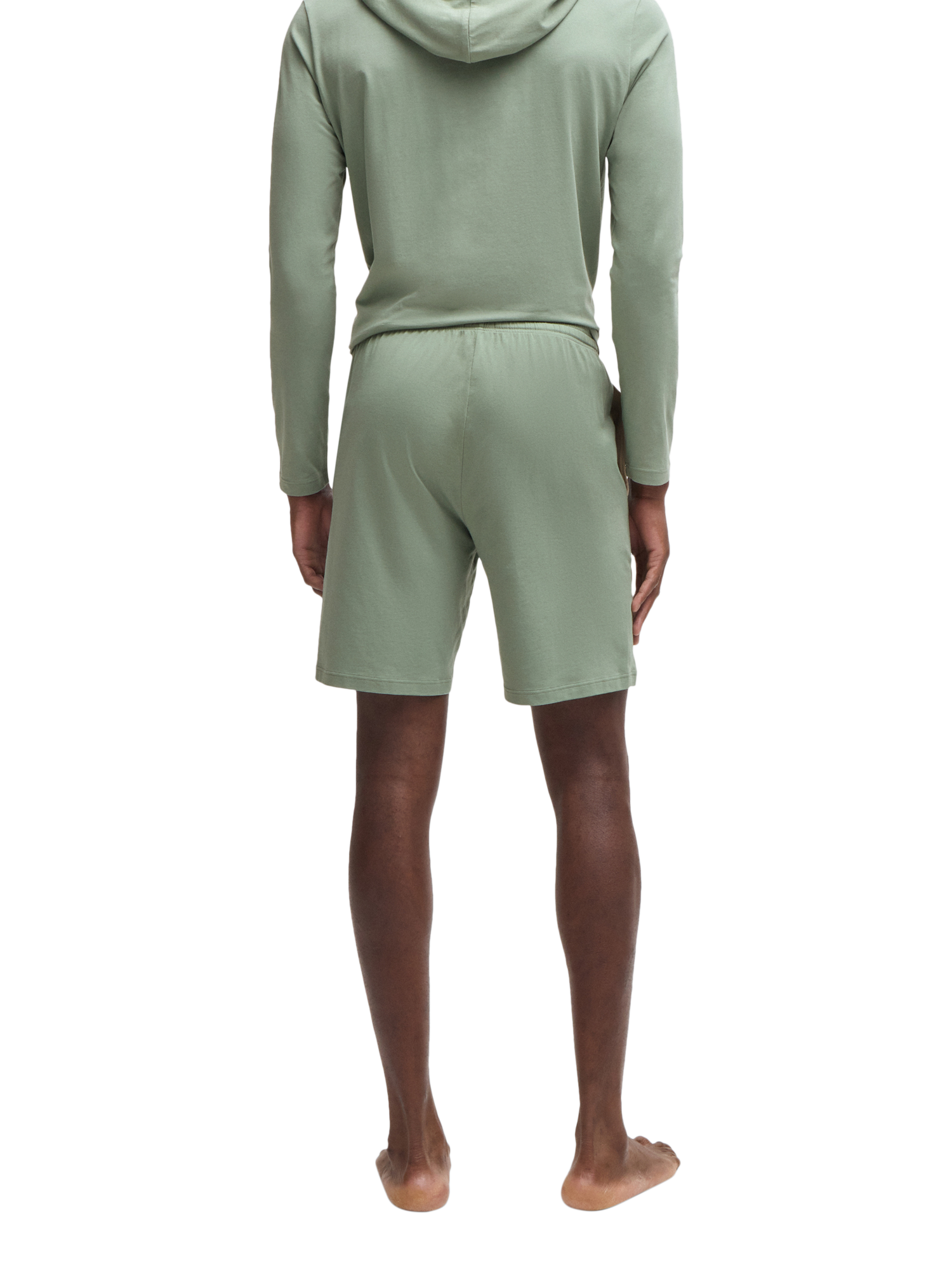 BOSS Embroidery Logo Lounge Shorts, Light/Pastel Green