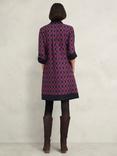 Hobbs Aubrey Insignia Tunic Dress, Purple/Multi