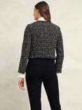 Hobbs Emilia Tweed Jacket, Black/Ivory