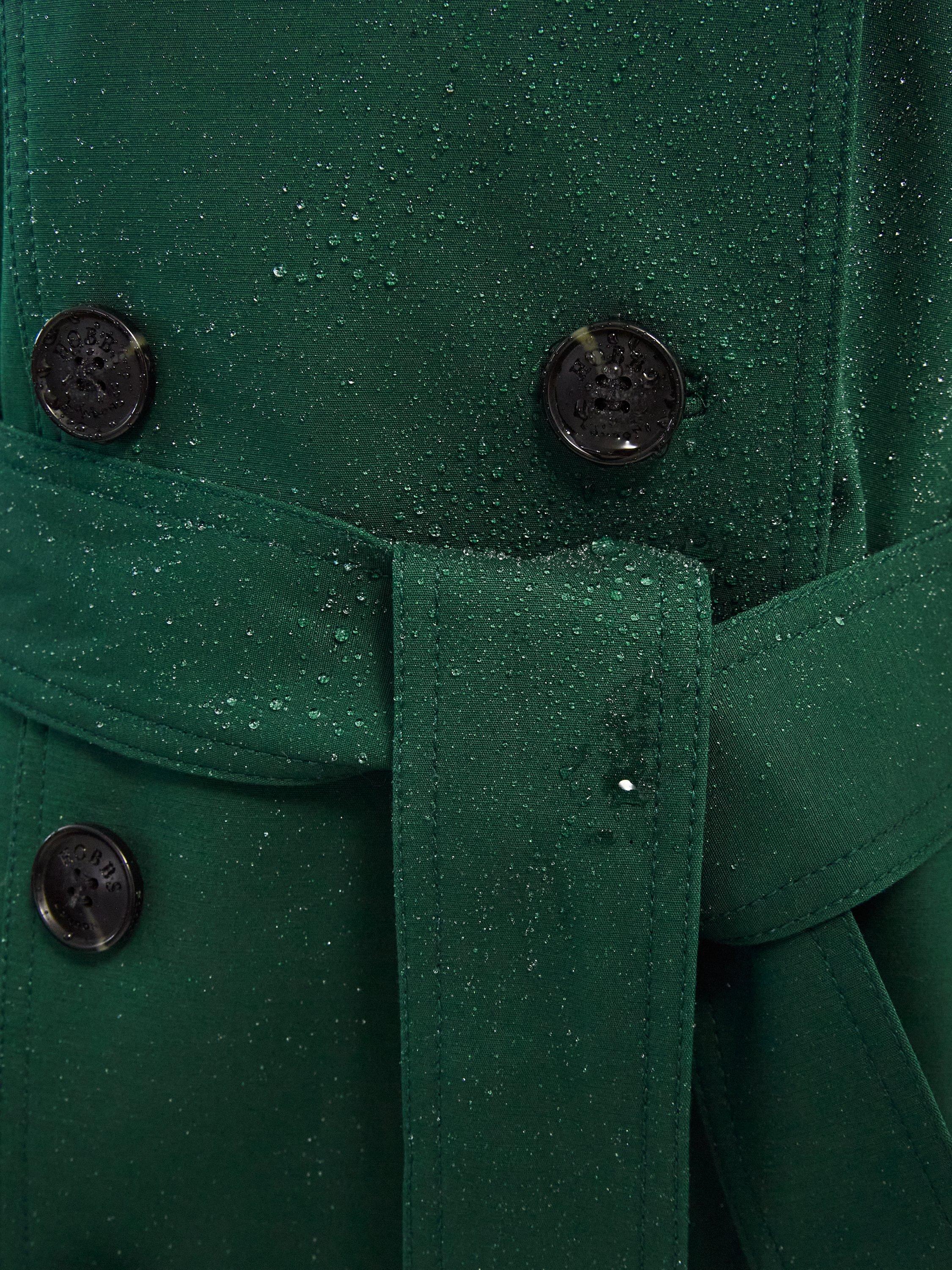 Hobbs Petite Saskia Trench Coat Bay Green