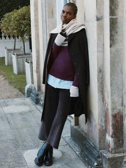 Hobbs Gerrie Wool Blend Tailored Trousers, Black