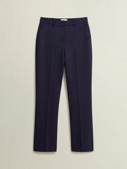Hobbs Gerrie Wool Blend Trousers, Navy - view 2, Navy