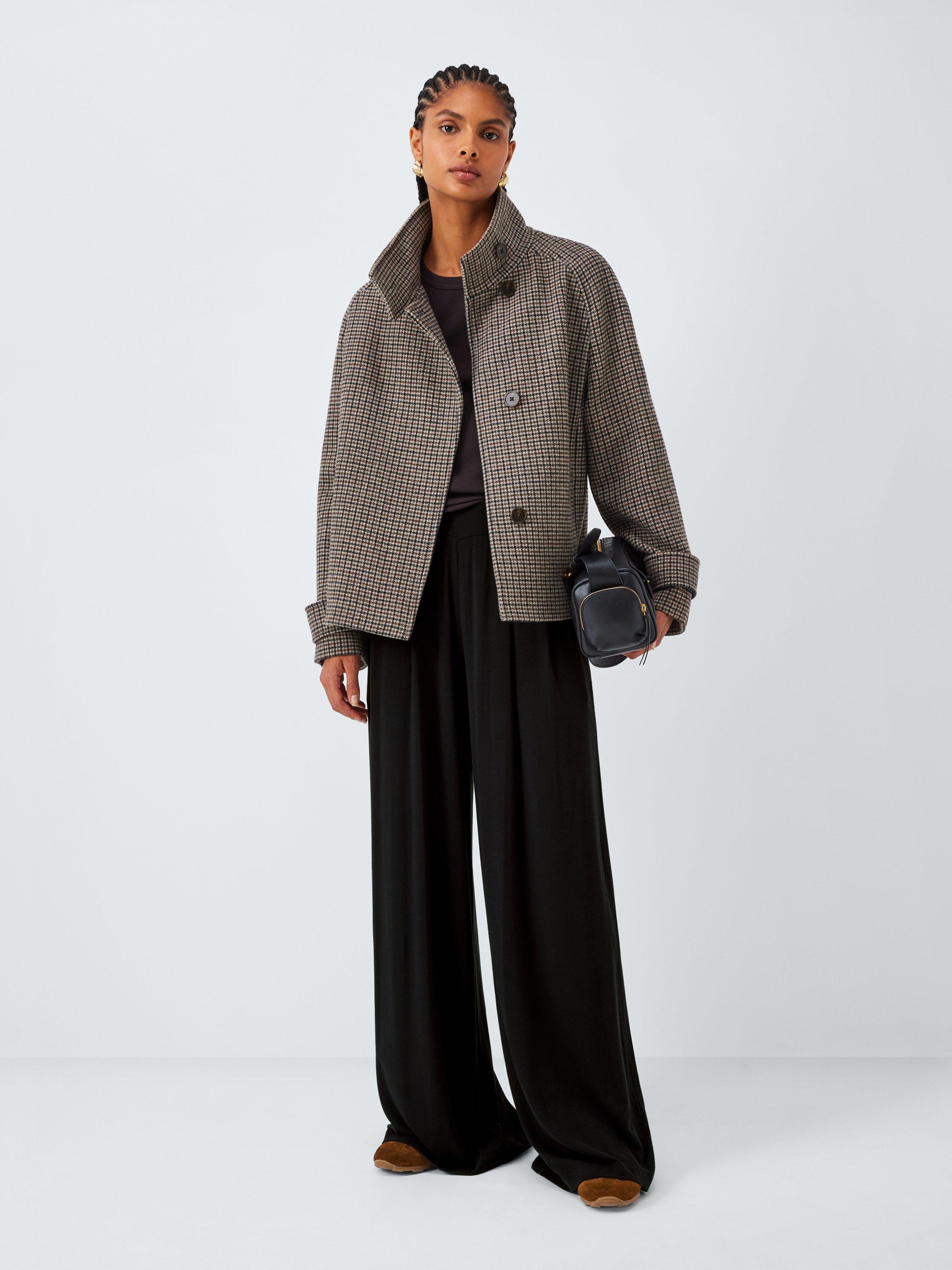 Product image 3 of 6, which shows John Lewis Wide Leg Jersey Trousers, Black, 8