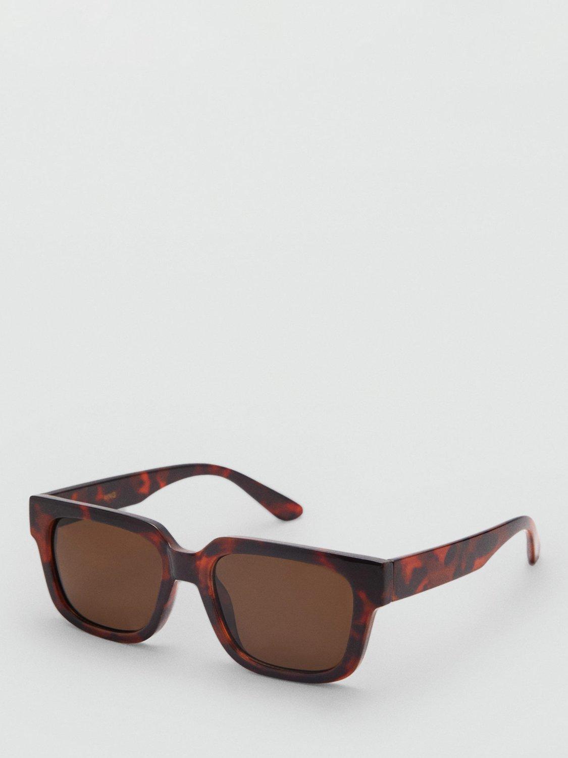 Mango Jaas Sunglasses, Dark Brown