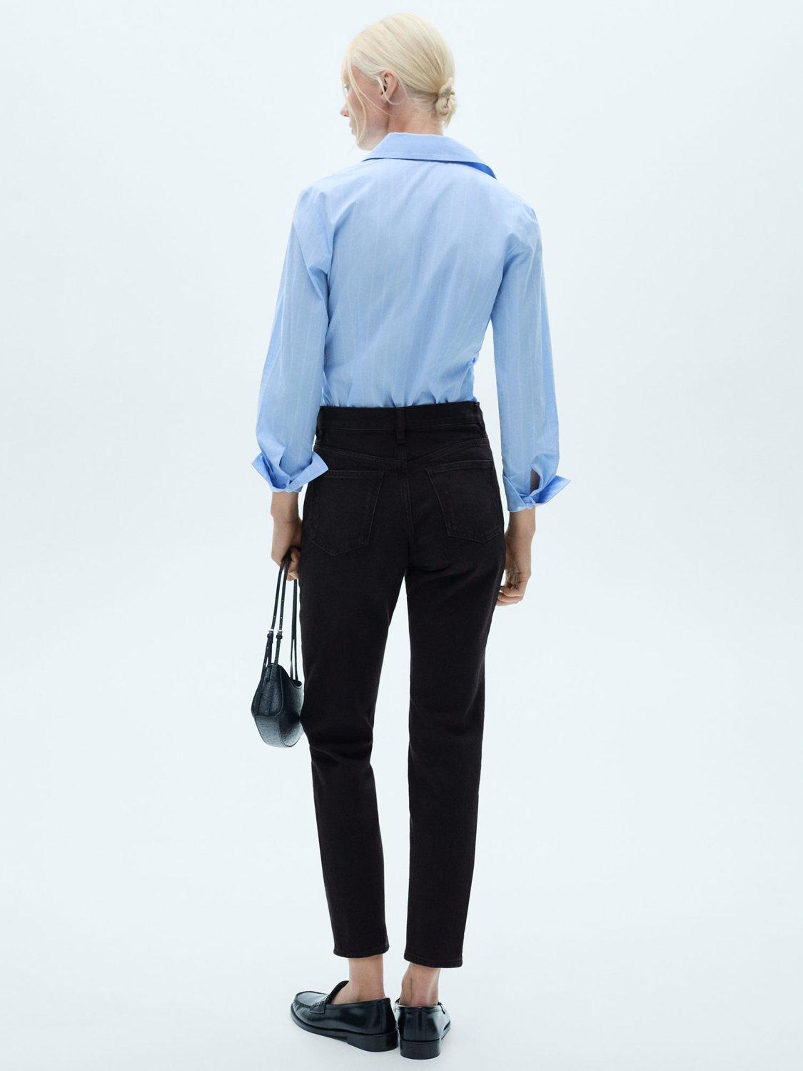 Product image 4 of 8, which shows Mango New High Waisted Mom Jeans, Open Grey, 10
