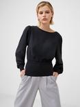 French Connection Krista Knit Slash Neck Jumper, Marine