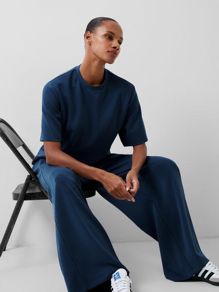 French Connection Wren Pinched Back T-Shirt - view 2, Midnight Blue
