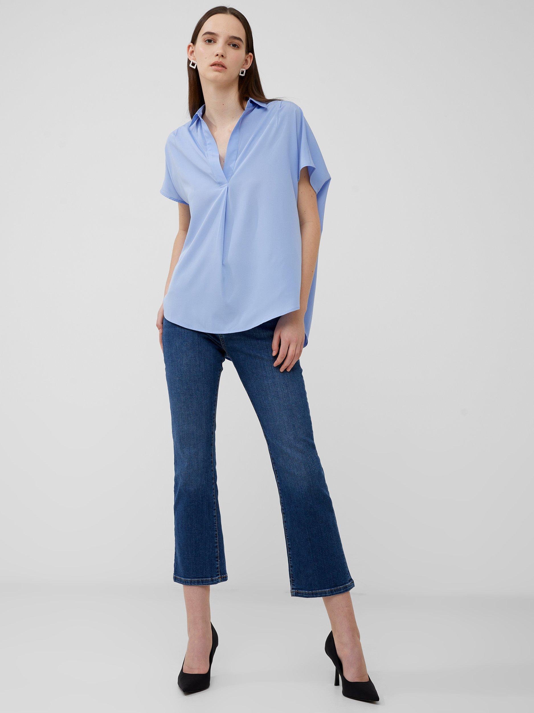 Product image 1 of 4, which shows French Connection Stretch Bootcut Ankle Grazer Jeans, Vintage Mid Wash, 8
