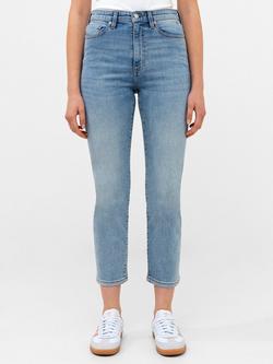 French Connection Stretch Cigarette Fit Ankle Grazer Jeans, Bleach Wash - view 2, Bleach Wash