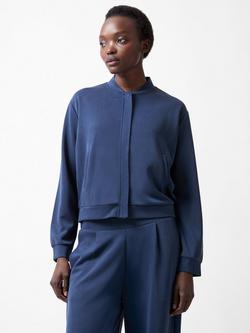 French Connection Wren Bomber Jacket, Midnight Blue