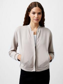 French Connection Wren Bomber Jacket - view 2, Washed Macchiato