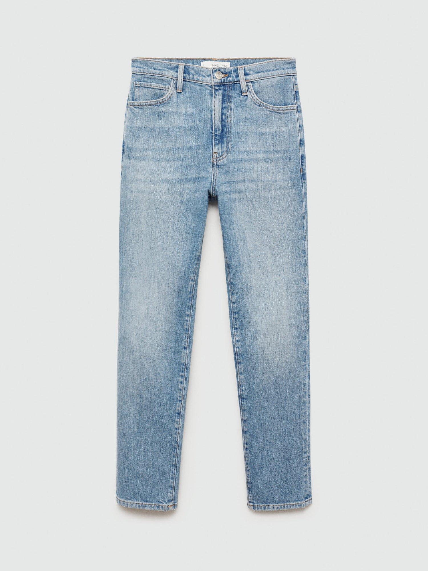 Product image 3 of 7, which shows Mango Claudia Slim Fit Jeans, Open Blue, 12