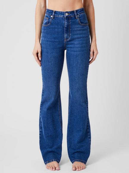 French Connection Toms Flared Jeans, Mid Wash, Mid Wash