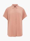 French Connection Caprina Crepe Short Sleeve Shirt